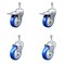 Service Caster 4 Inch Blue Polyurethane Swivel 3/8 Inch Stem Caster Total Lock Brake SCC, 2PK SCC-TSTTL20S414-PPUB-BLUE-381615-2S2 - alternate 4